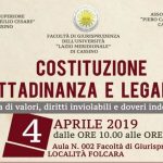 Costituzione, Cittadinanza e Legalità